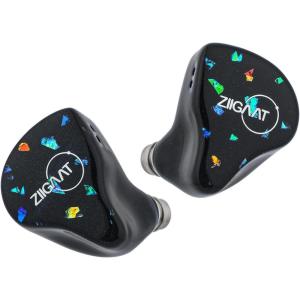 Linsoul ZiiGaat Doscinco in Ear Monitor, 2DD+3BA Hybrid Driver Earphone IEM, Wired Earbuds, Audiophile Tuning, with IEM Cable for Musician Gaming (3.5mm), Black