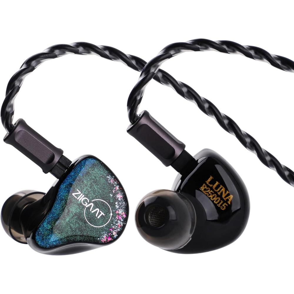 image:imageLinsoul ZiiGaat Luna 6BA HiFi in Ear Monitor Studio Monitor amp Stage Performance IEM Earphones with Fast Response Wide Soundstage and Reference Clarity Detachable SilverPlated OFC Cable