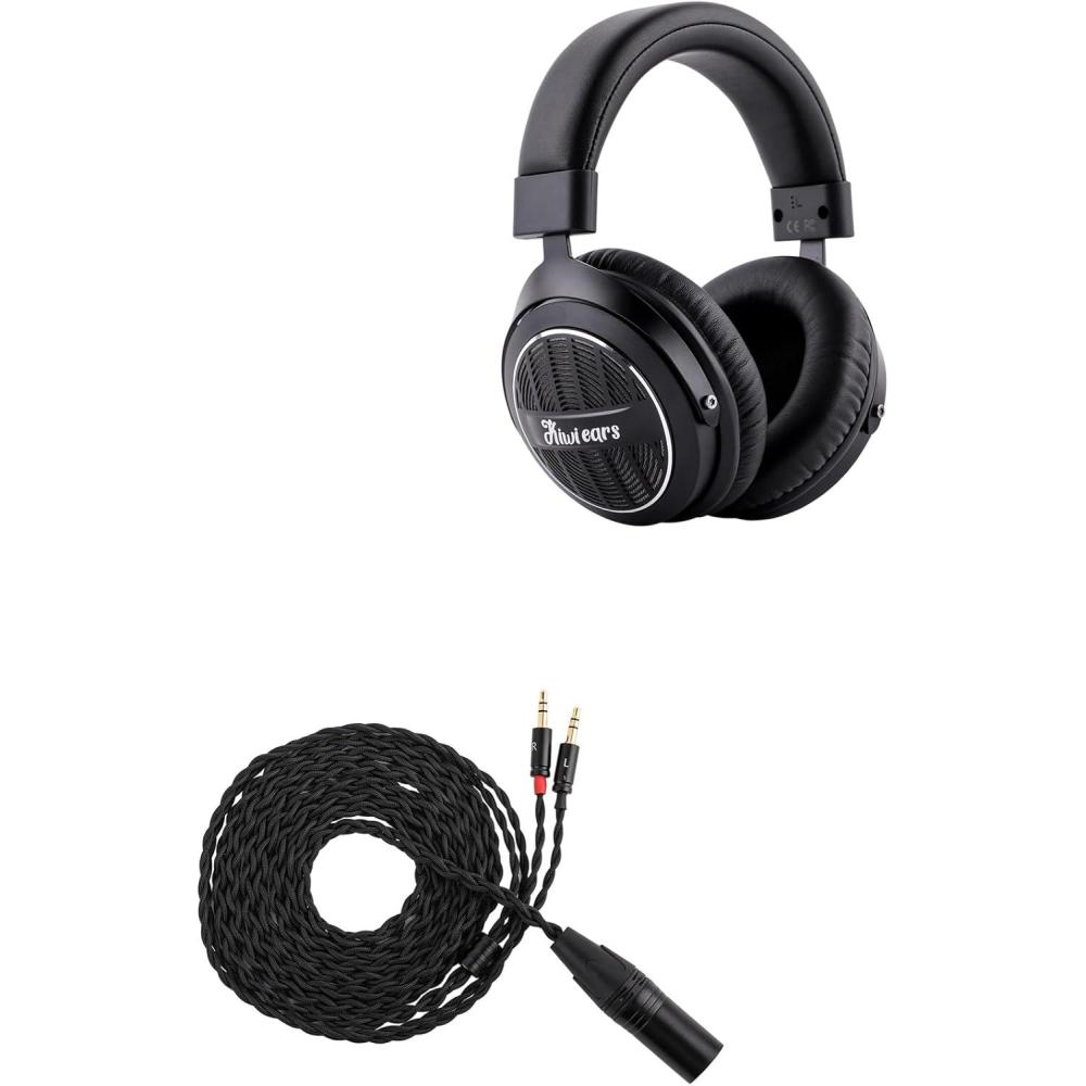 image:imageLinsoul Kiwikiwi Ears Ellipse Over Ear Headphone StudioGrade Dynamic Driver Headphones  Tripowin Nova Monitor Headphone Cable OverEar Headphone Wired