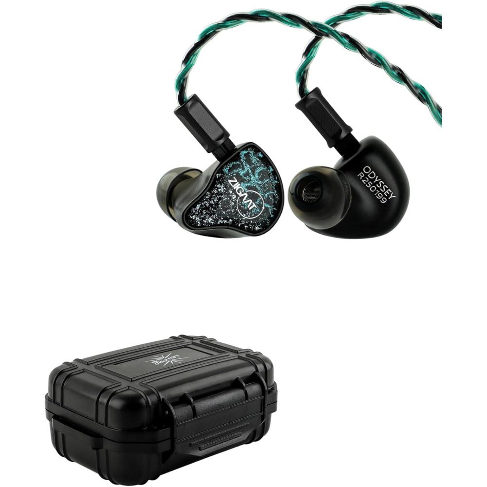 image:imageLinsoul ZiiGaat x Hangout Audio Odyssey 2 in Ear Monitor  Kiwi Ears SONICAP Waterproof Earbud CaseBlack