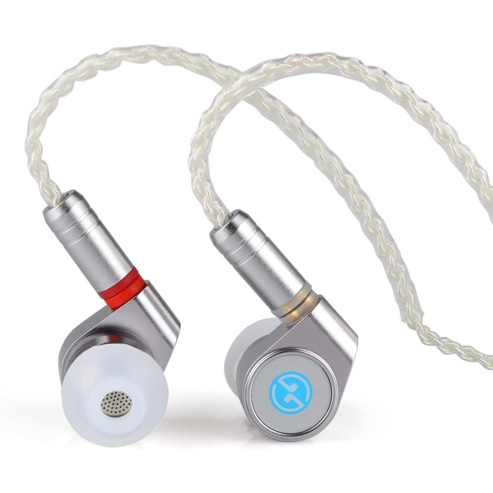 image:imageLinsoul 2022 Upgraded TIN HiFi T2 DLC 2DD 10mm Dynamic Driver in Ear Monitor Earphone with Detachable 078mm 2Pin 5N 8 Core SilverPlated Cable Aluminum Cavity for Audiophile DJ Musician