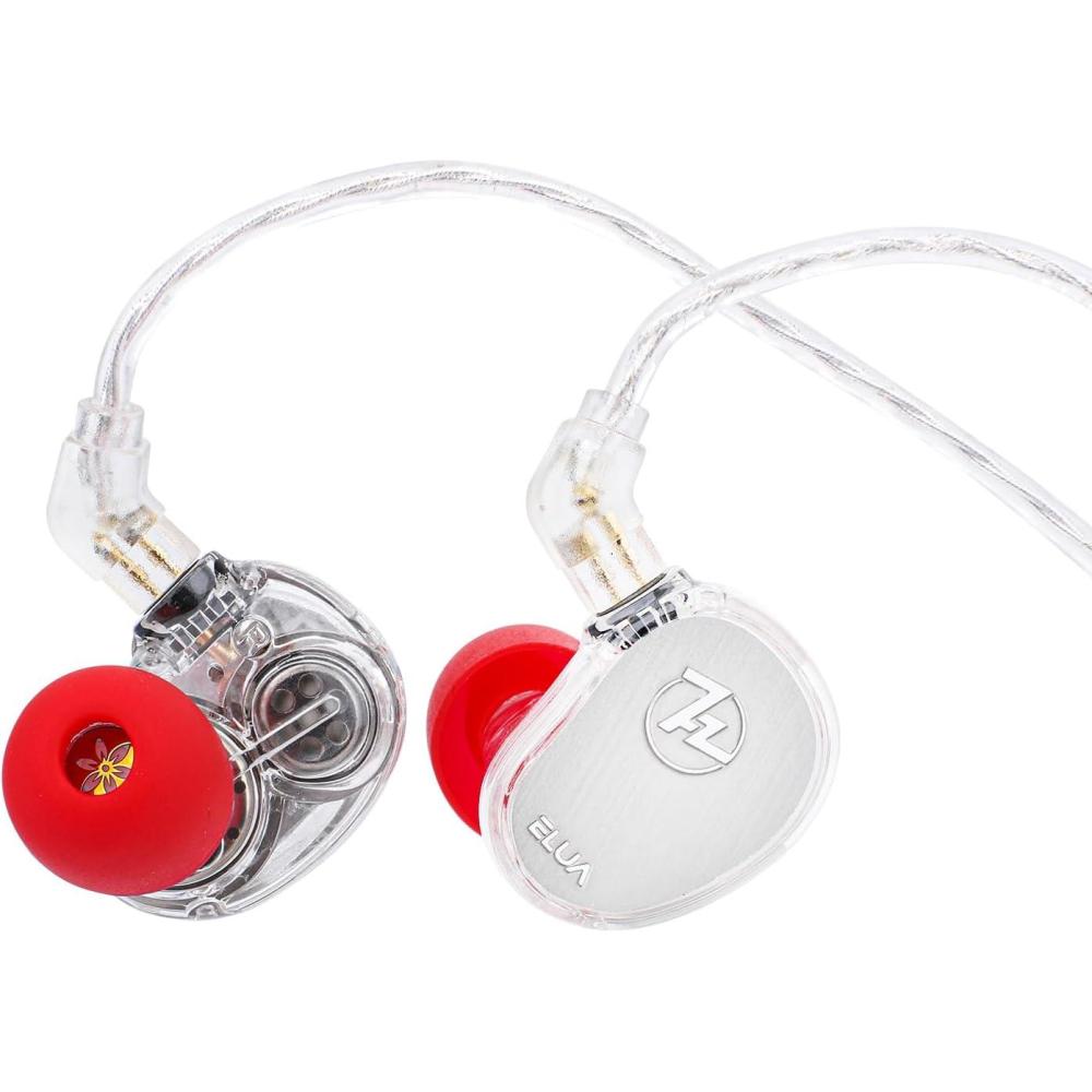 image:imageLinsoul 7Hz x HBB Elua in Ear Monitor 10mm  8mm Dual Dynamic Driver IEM Earphones HiFi Wired Earbuds Gaming Earbuds with 2 Pin Detachable Cable for Audiophile Studio Engineer