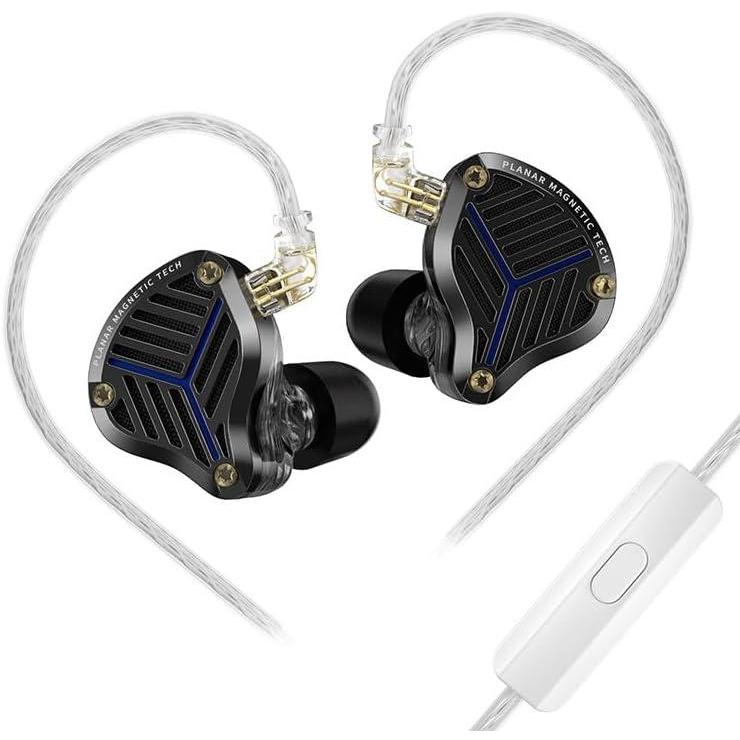 image:imageLinsoul KZ PRX Planar Driver In Ear Monitor HiFi Wired Earbuds UltraThin Planar Diaphragm IEM Earphone with Recessed 2pin SilverPlated OFC Cable for Hardcore Audiophiles Musicians Gamer With Mic