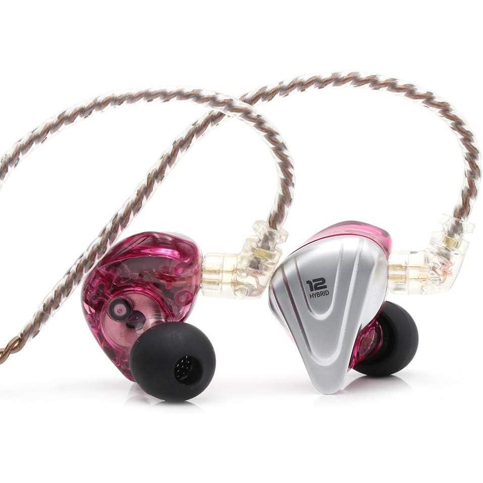 image:imageLinsoul KZ ZSX 5BA1DD 6 Driver Hybrid inEar HiFi Earphones with Zinc Alloy Faceplate Recessed 2 Pin Detachable Cable for Audiophile Musician Without Mic PurplePurple