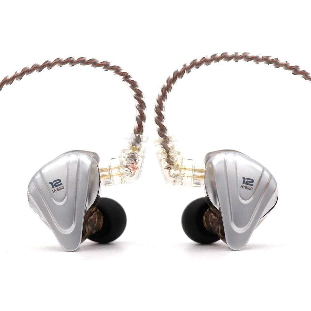 image:imageLinsoul KZ ZSX 5BA1DD 6 Driver Hybrid inEar HiFi Earphones with Zinc Alloy Faceplate Recessed 2 Pin Detachable Cable for Audiophile Musician Without Mic PurpleBlack