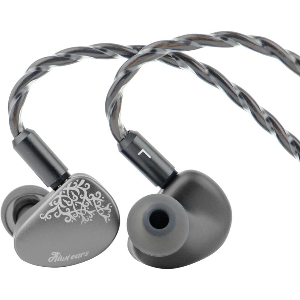 image:imageLinsoul Kiwi Ears Cadenza II 10mm Titanium Driver in Ear Monitor HiFi Wired IEM Earphones with KARS 20 Precise Tonal Balance CNC Aluminum Faceplate for Musicians Audiophiles Gaming BlueGrey