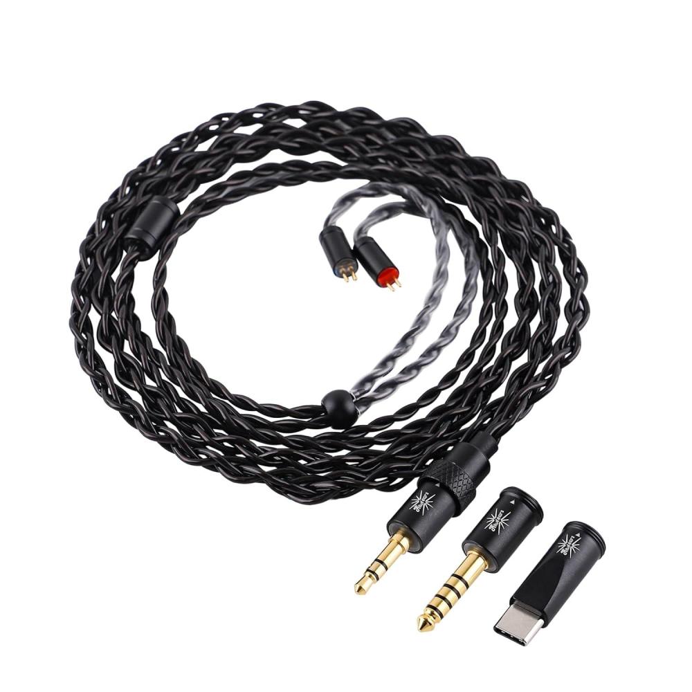image:imageLinsoul Kiwi Ears x BMedia Terras IEM Cable with TypeC USB C35mm44mm Plug4N Single Crystal Copper 32AWG 4Core in Ear Monitor Cord 125m HiFi Upgrade Wire for Astral Orchestra II Arete Hype4