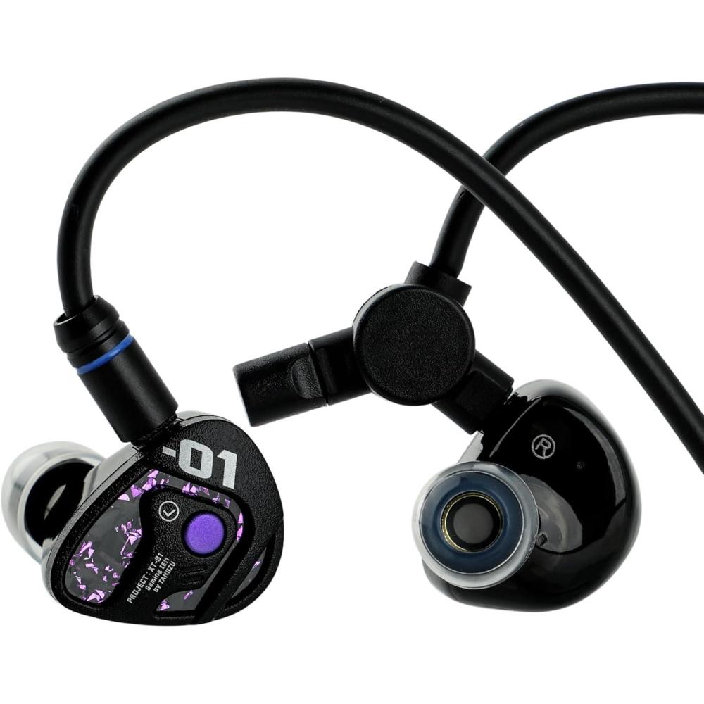 image:imageLinsoul TANGZU Xue Tao Gaming IEMs HiFi Wired Earbuds with Detachable Mic10mm Glass Diaphragm Driver in Ear Monitorwith 2Pin Detachable OFC Cable for Audiophile Gamers 35mm MIC35mm MIC